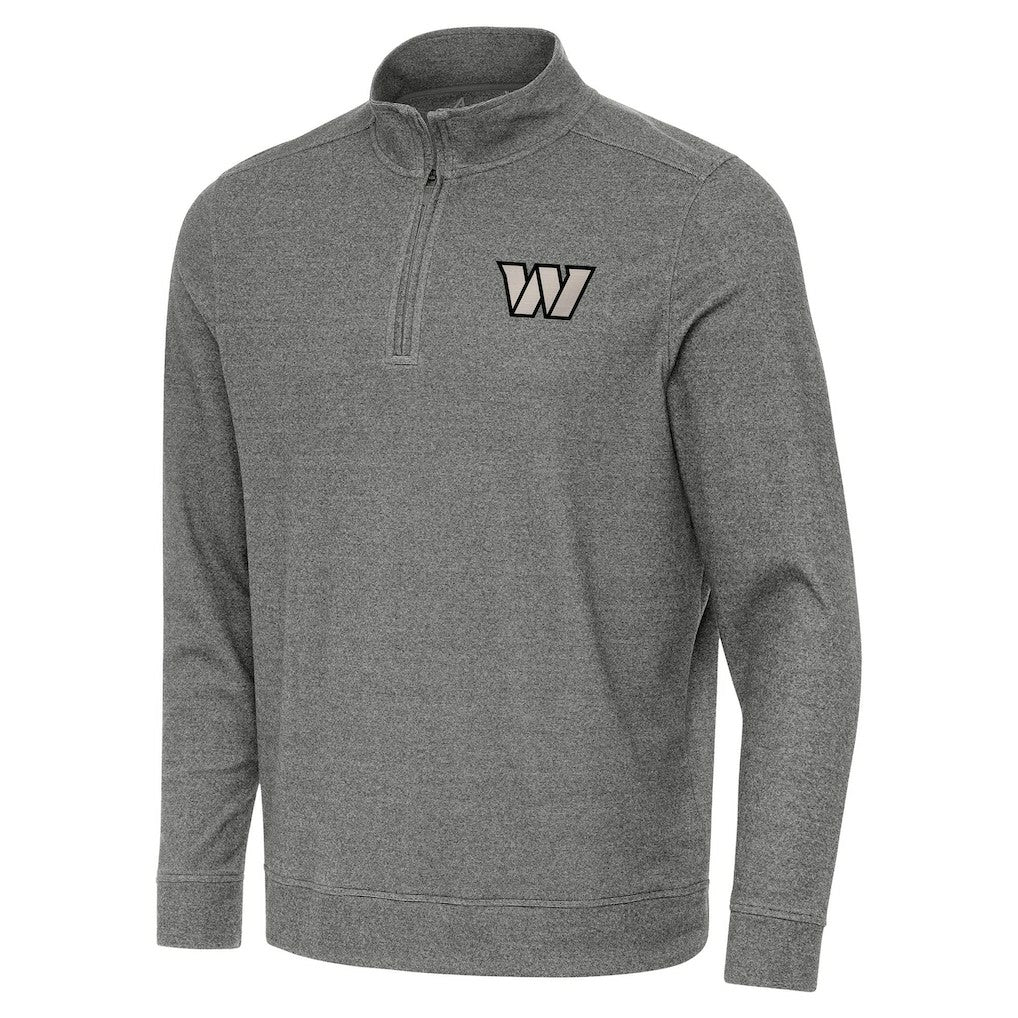 Washington Commanders Antigua Subtle Quarter-Zip Top - Heather Black online