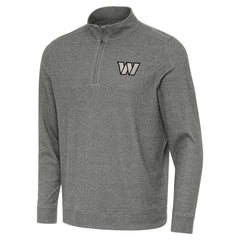 Washington Commanders Antigua Subtle Quarter-Zip Top - Heather Black online