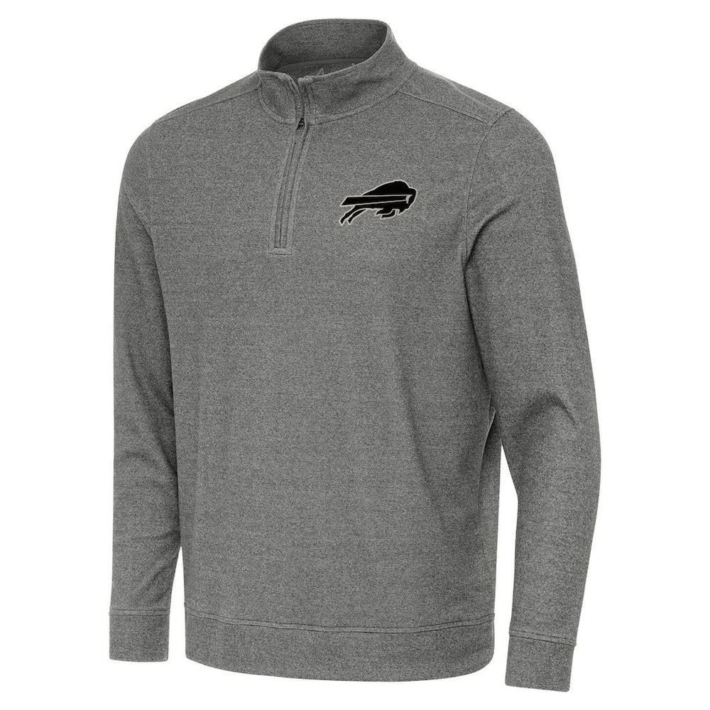 Buffalo Bills Antigua Subtle Quarter-Zip Top - Heather Black on sale