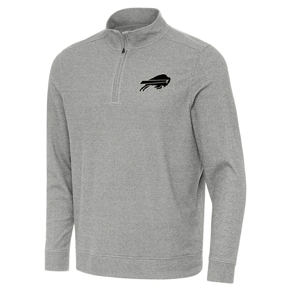 Buffalo Bills Antigua Subtle Quarter-Zip Top - Heather Gray discount