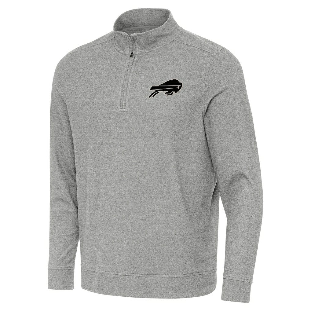 Buffalo Bills Antigua Subtle Quarter-Zip Top - Heather Gray discount