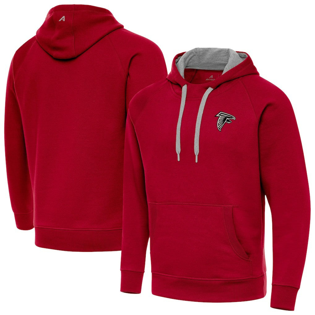 Atlanta Falcons Antigua Brushed Carbon Victory Pullover Hoodie - Red for sale