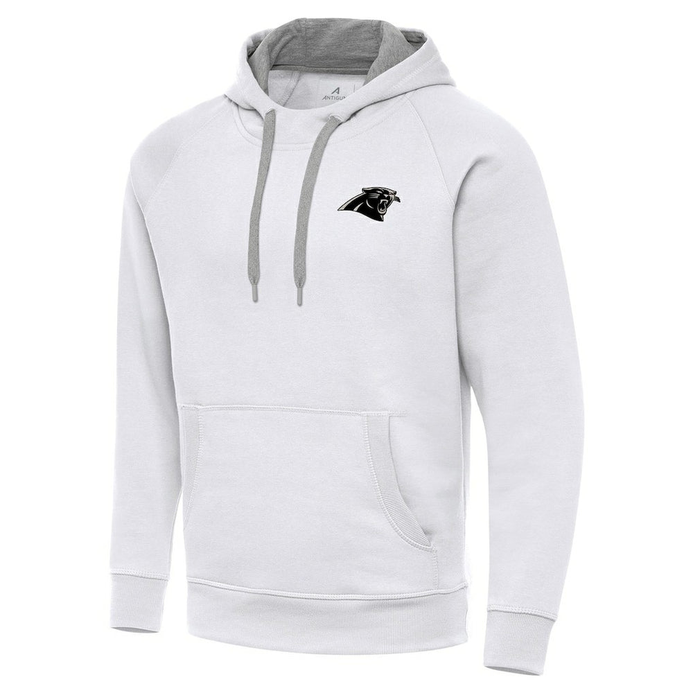 Carolina Panthers Antigua Brushed Carbon Victory Pullover Hoodie - White sale