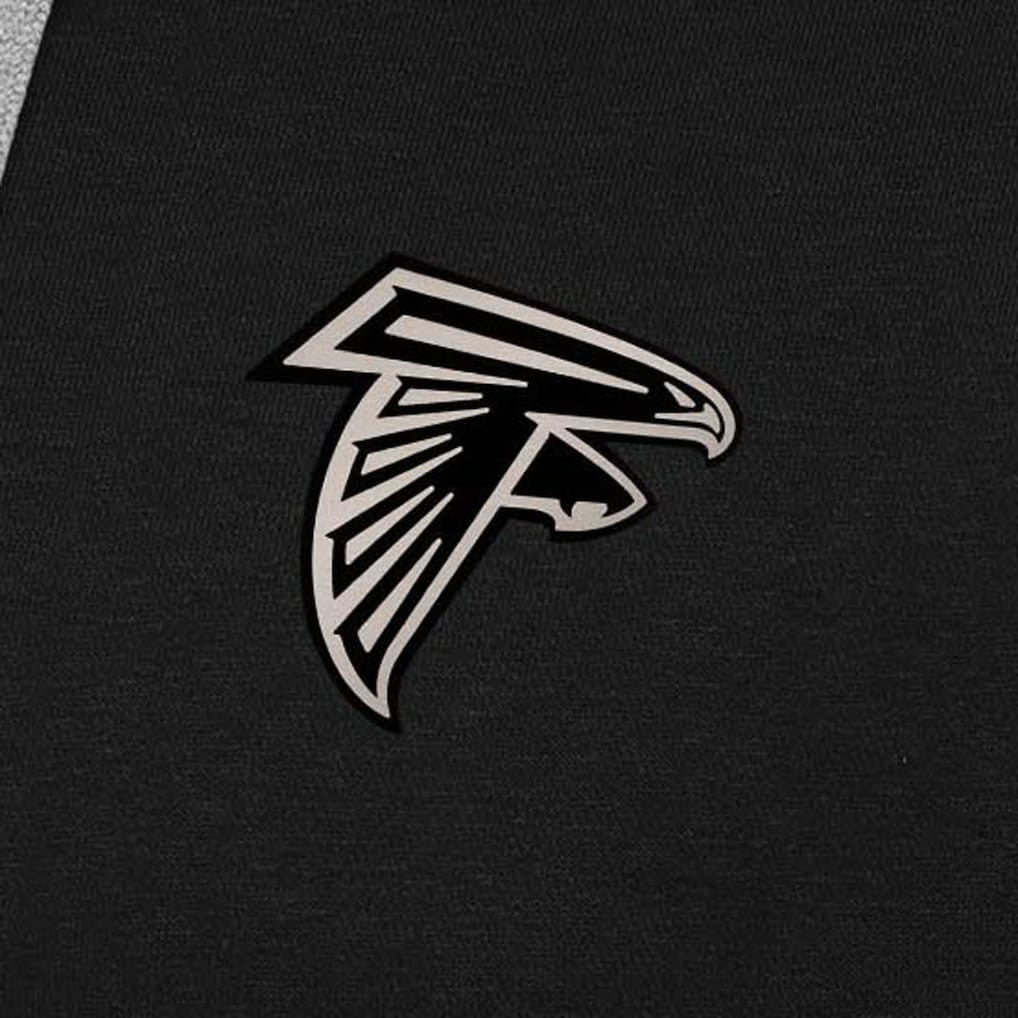 Atlanta Falcons Antigua Brushed Carbon Victory Pullover Hoodie - Black for sale