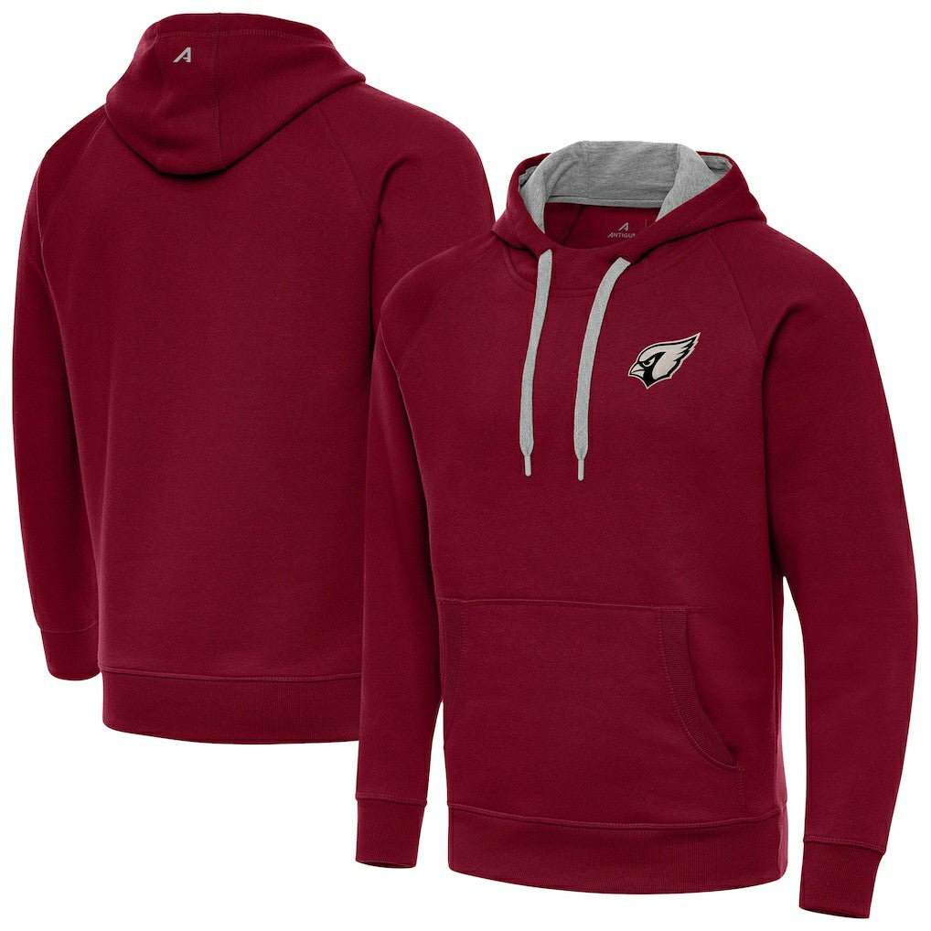 Arizona Cardinals Antigua Brushed Carbon Victory Pullover Hoodie - Cardinal cheap