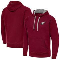 Arizona Cardinals Antigua Brushed Carbon Victory Pullover Hoodie - Cardinal cheap