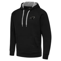 Carolina Panthers Antigua Brushed Carbon Victory Pullover Hoodie - Black online