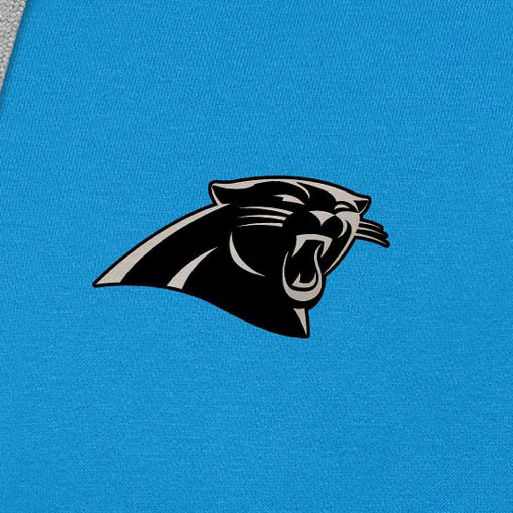 Carolina Panthers Antigua Brushed Carbon Victory Pullover Hoodie - Blue for sale