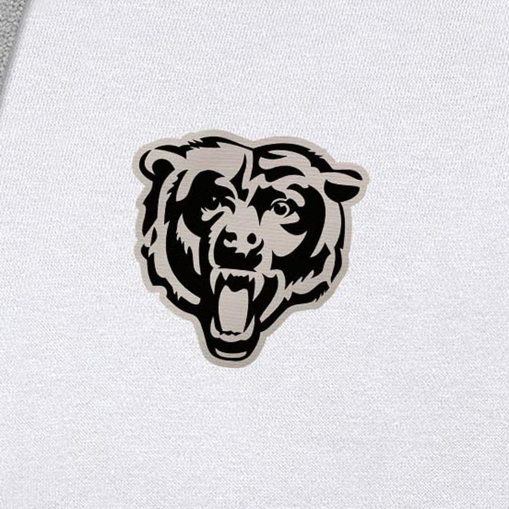 Chicago Bears Antigua Brushed Carbon Victory Pullover Hoodie - White cheap
