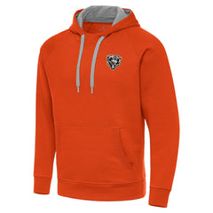 Chicago Bears Antigua Brushed Carbon Victory Pullover Hoodie - Orange discount