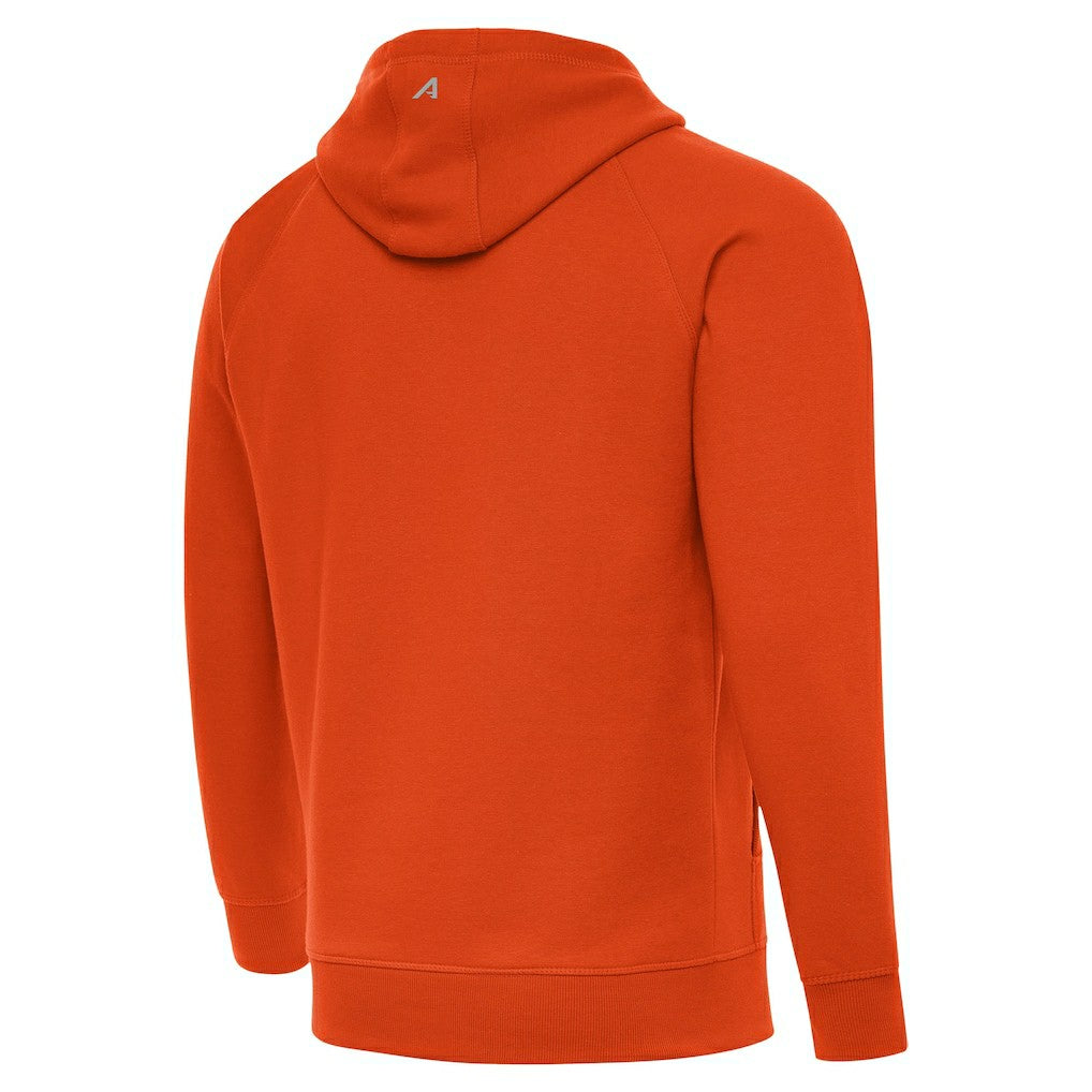 Chicago Bears Antigua Brushed Carbon Victory Pullover Hoodie - Orange discount