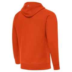 Chicago Bears Antigua Brushed Carbon Victory Pullover Hoodie - Orange discount