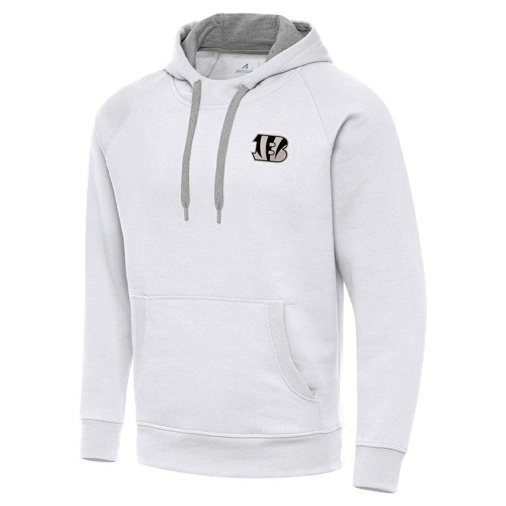 Cincinnati Bengals Antigua Brushed Carbon Victory Pullover Hoodie - White online