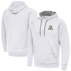 Cleveland Browns Antigua Brushed Carbon Victory Pullover Hoodie - White discount