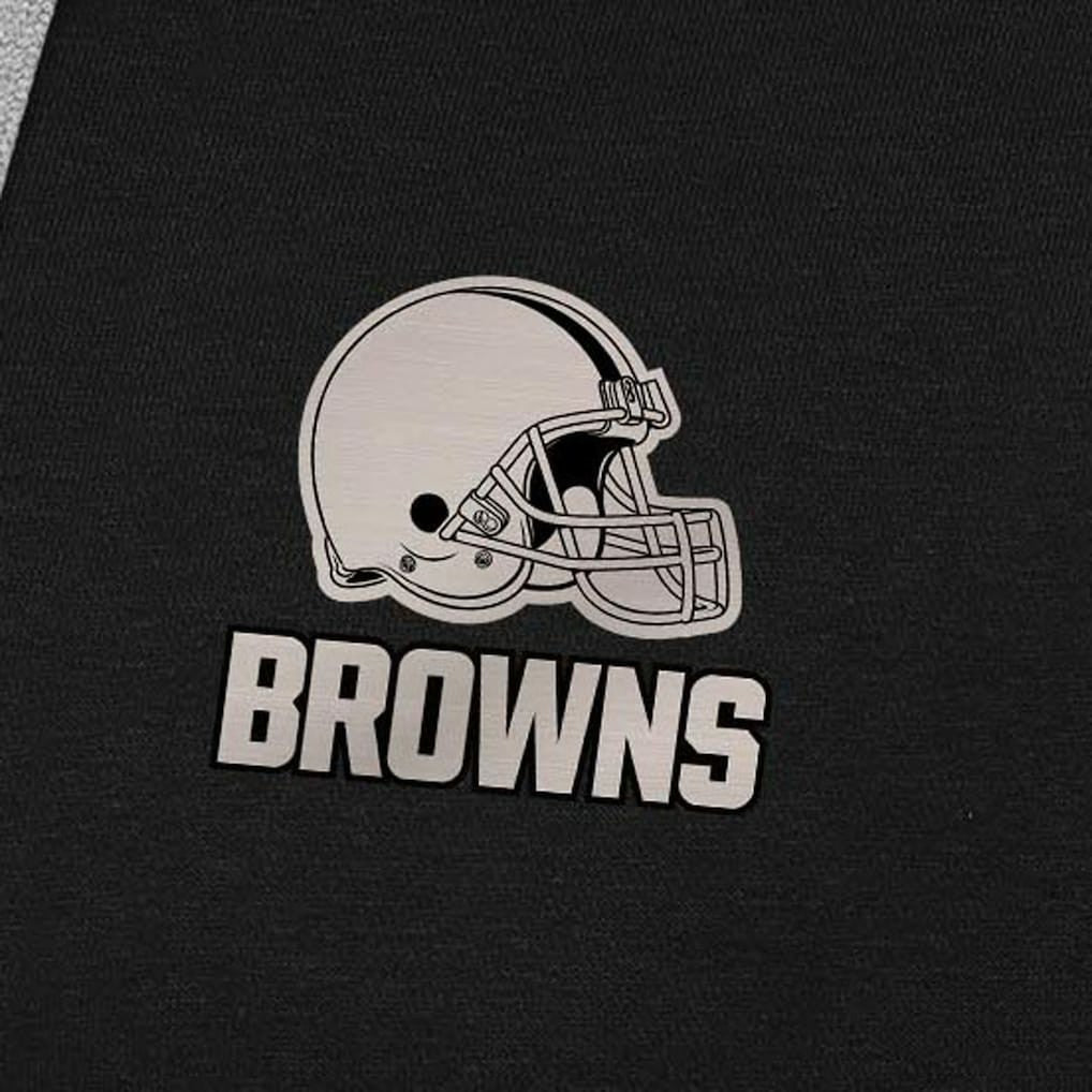 Cleveland Browns Antigua Brushed Carbon Victory Pullover Hoodie - Black sale