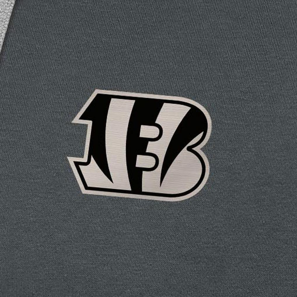 Cincinnati Bengals Antigua Brushed Carbon Victory Pullover Hoodie - Charcoal for sale