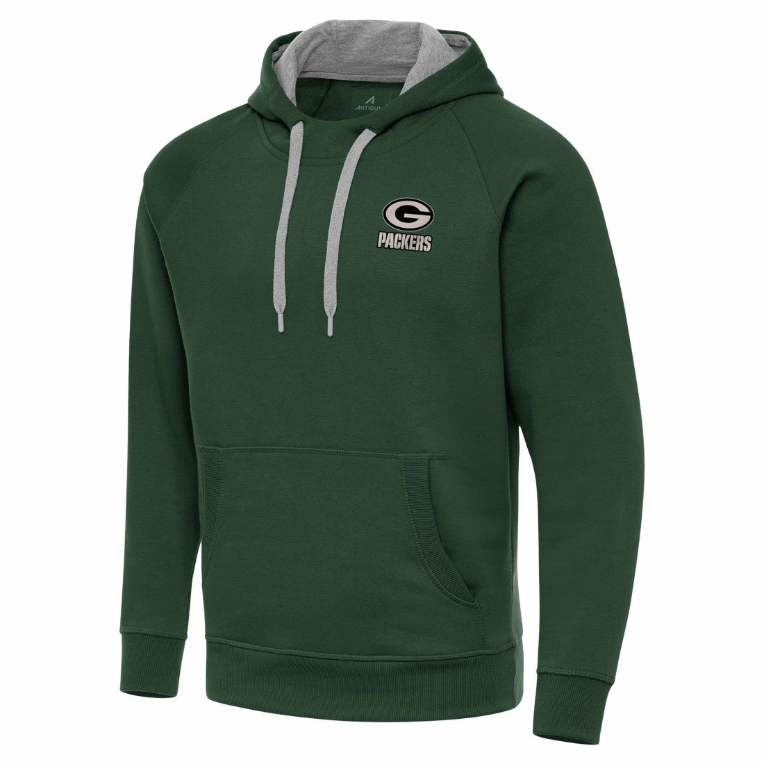 Green Bay Packers Antigua Brushed Carbon Victory Pullover Hoodie - Green online