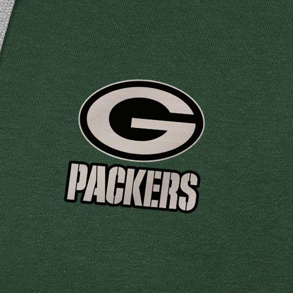 Green Bay Packers Antigua Brushed Carbon Victory Pullover Hoodie - Green online