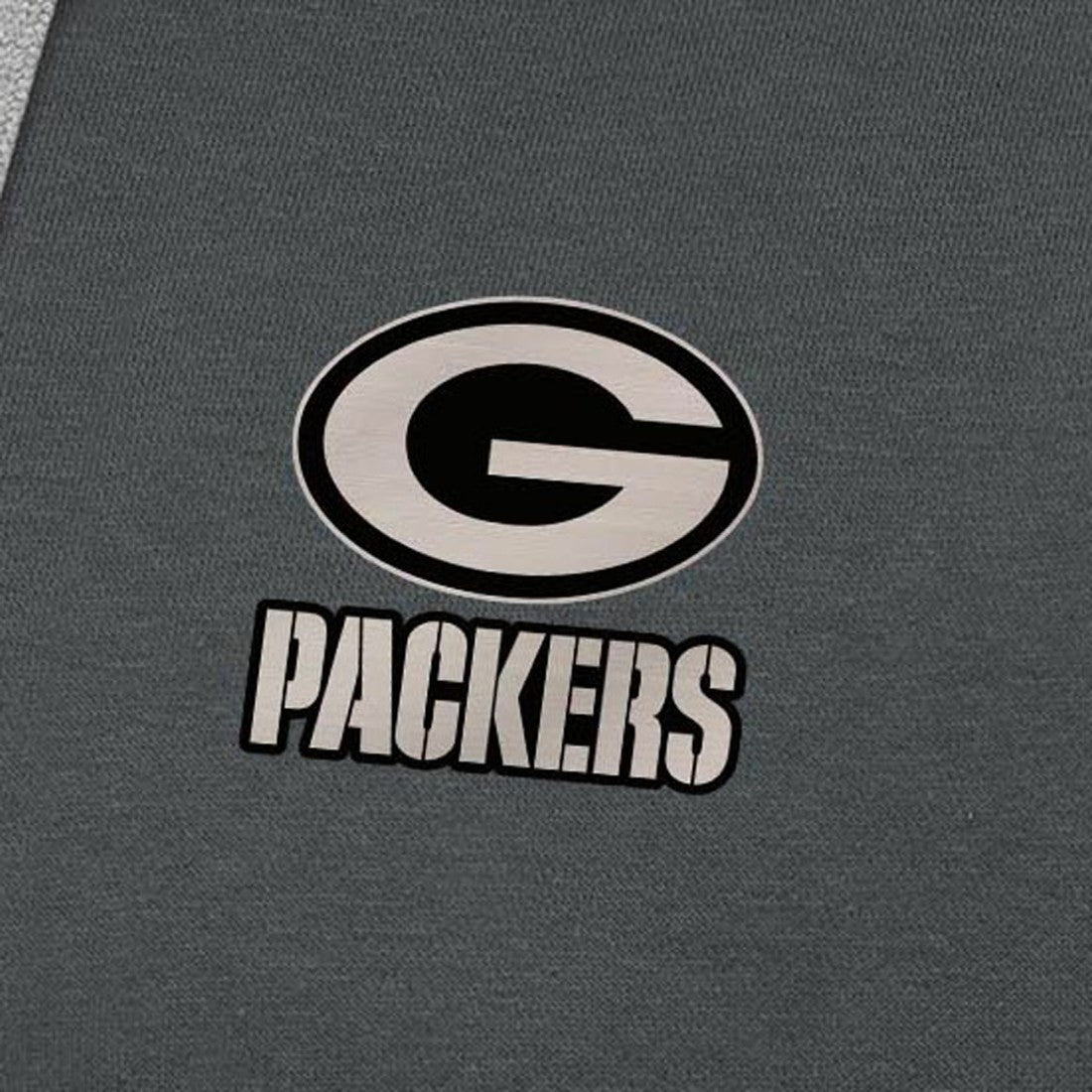 Green Bay Packers Antigua Brushed Carbon Victory Pullover Hoodie - Charcoal outlet