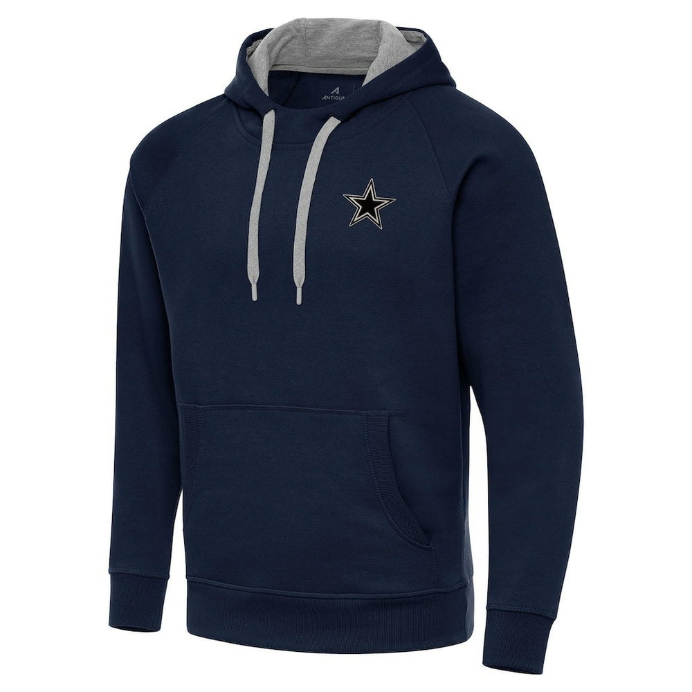 Dallas Cowboys Antigua Brushed Carbon Victory Pullover Hoodie - Navy outlet