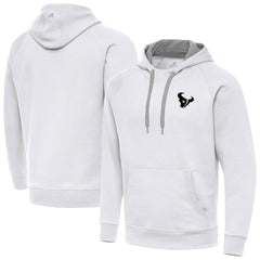 Houston Texans Antigua Brushed Carbon Victory Pullover Hoodie - White outlet