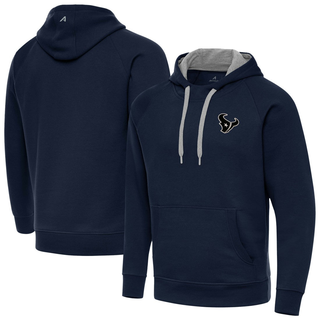 Houston Texans Antigua Brushed Carbon Victory Pullover Hoodie - Navy outlet