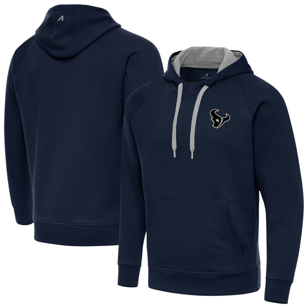 Houston Texans Antigua Brushed Carbon Victory Pullover Hoodie - Navy outlet