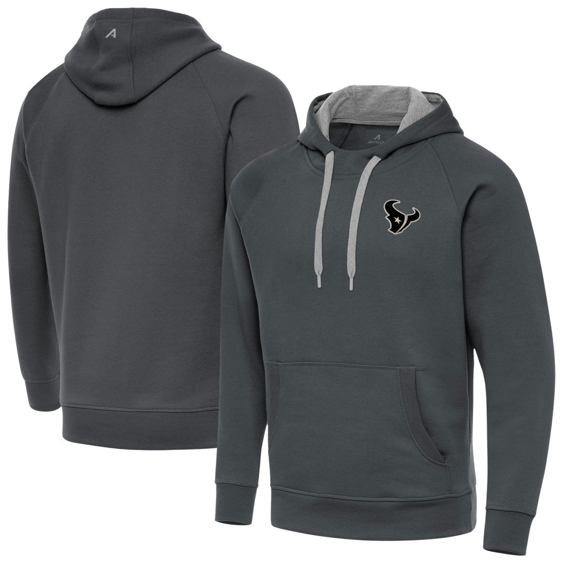 Houston Texans Antigua Brushed Carbon Victory Pullover Hoodie - Charcoal online