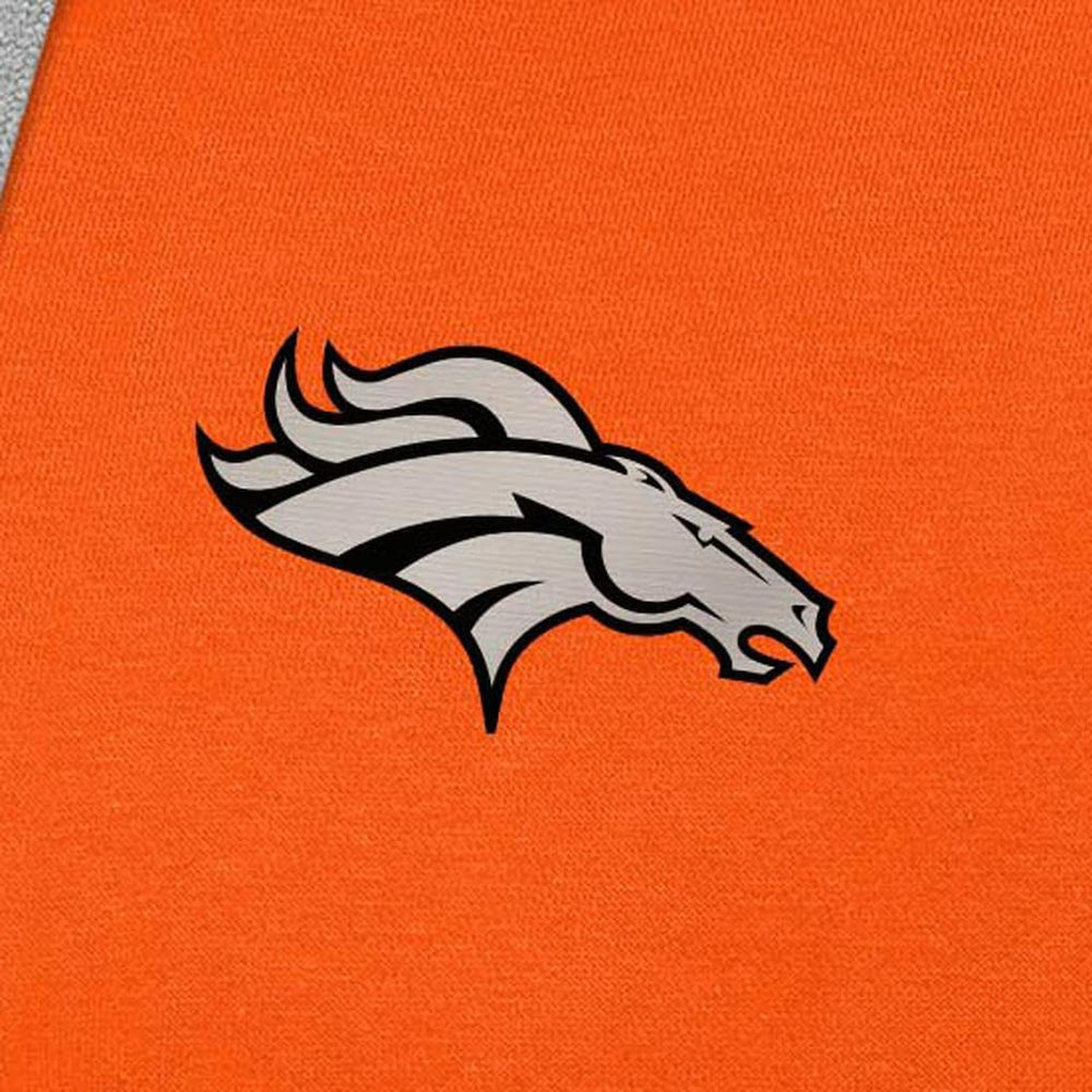 Denver Broncos Antigua Brushed Carbon Victory Pullover Hoodie - Orange online