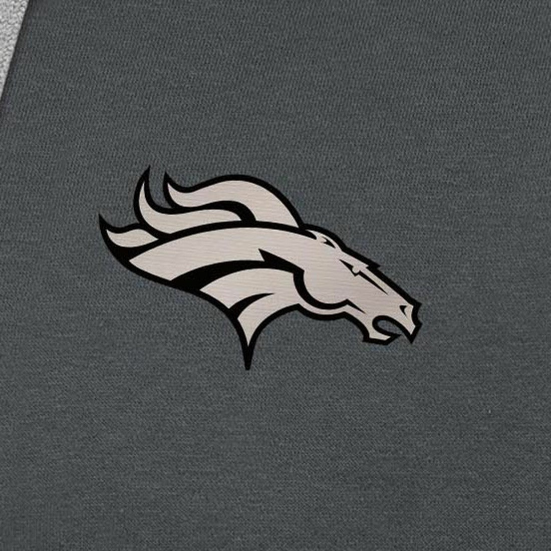 Denver Broncos Antigua Brushed Carbon Victory Pullover Hoodie - Charcoal sale