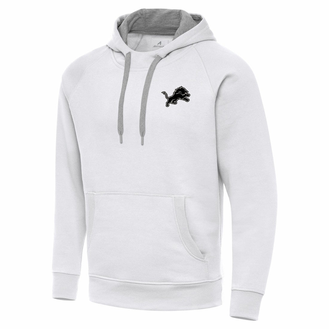 Detroit Lions Antigua Brushed Carbon Victory Pullover Hoodie - White online