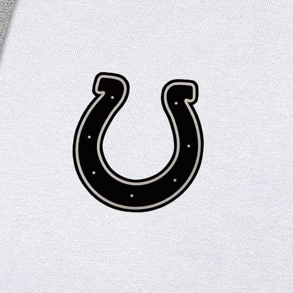Indianapolis Colts Antigua Brushed Carbon Victory Pullover Hoodie - White for sale