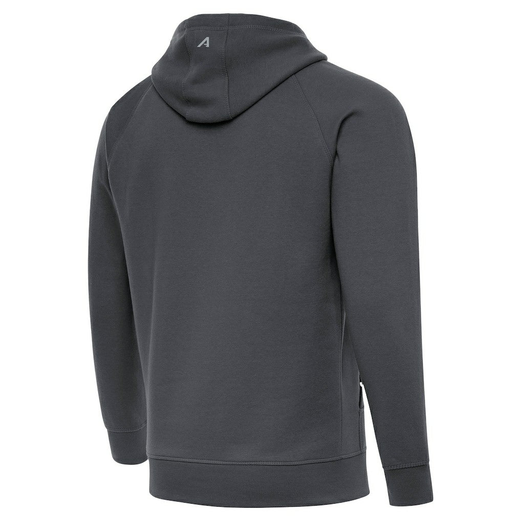 Kansas City Chiefs Antigua Brushed Carbon Victory Pullover Hoodie - Charcoal sale
