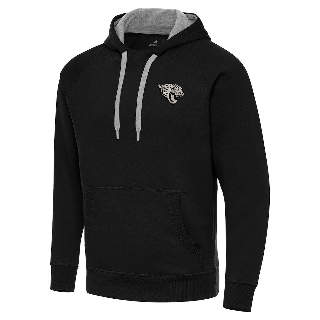 Jacksonville Jaguars Antigua Brushed Carbon Victory Pullover Hoodie - Black online