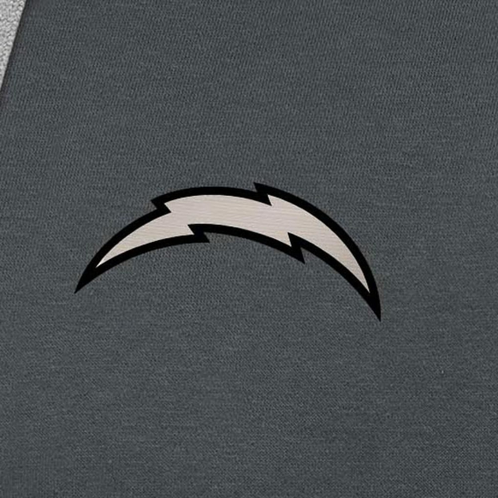 Los Angeles Chargers Antigua Brushed Carbon Victory Pullover Hoodie - Charcoal sale