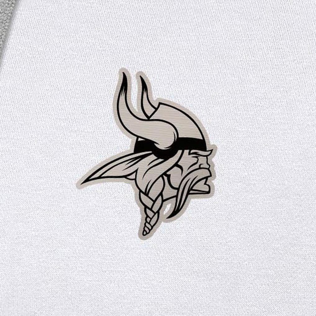 Minnesota Vikings Antigua Brushed Carbon Victory Pullover Hoodie - White for sale
