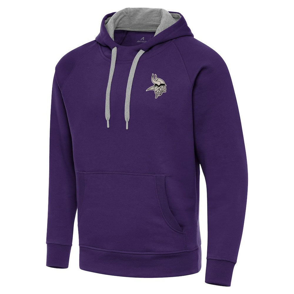 Minnesota Vikings Antigua Brushed Carbon Victory Pullover Hoodie - Purple on sale