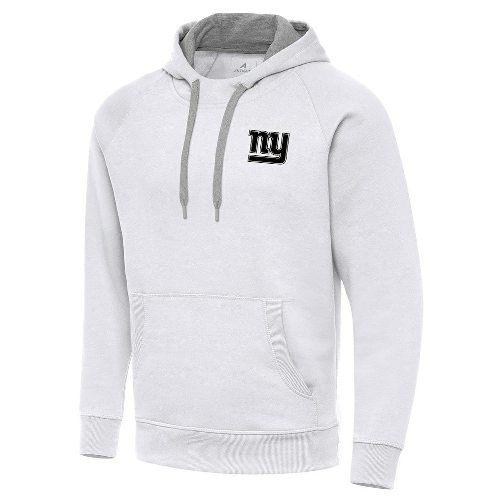 New York Giants Antigua Brushed Carbon Victory Pullover Hoodie - White online