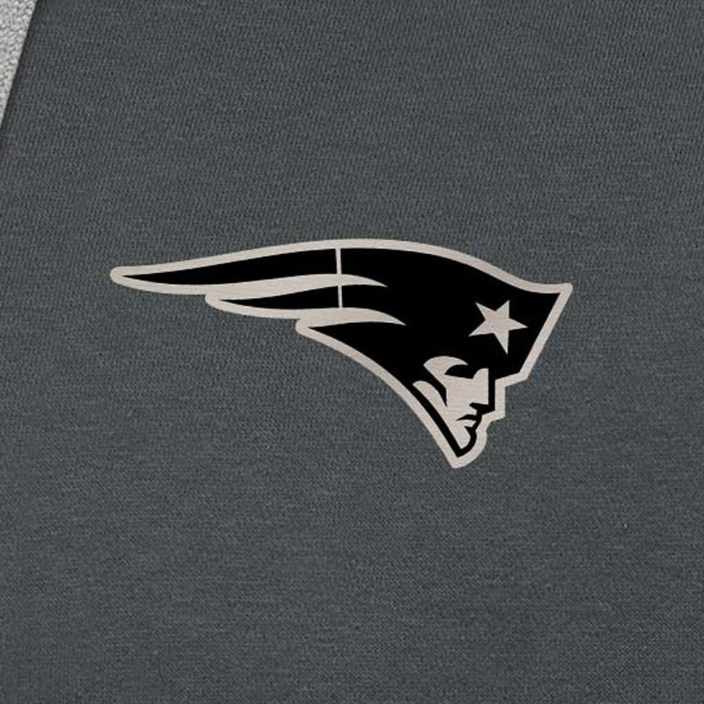 New England Patriots Antigua Brushed Carbon Victory Pullover Hoodie - Charcoal online