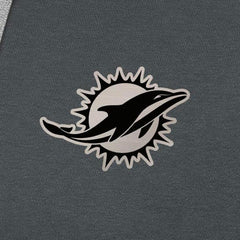 Miami Dolphins Antigua Brushed Carbon Victory Pullover Hoodie - Charcoal for sale