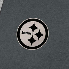 Pittsburgh Steelers Antigua Brushed Carbon Victory Pullover Hoodie - Charcoal outlet
