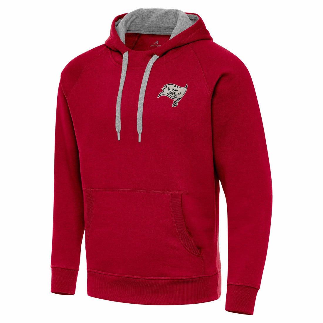 Tampa Bay Buccaneers Antigua Brushed Carbon Victory Pullover Hoodie - Red on sale