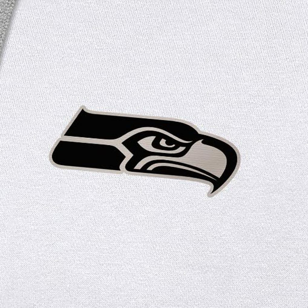 Seattle Seahawks Antigua Brushed Carbon Victory Pullover Hoodie - White discount