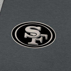 San Francisco 49ers Antigua Brushed Carbon Victory Pullover Hoodie - Charcoal discount