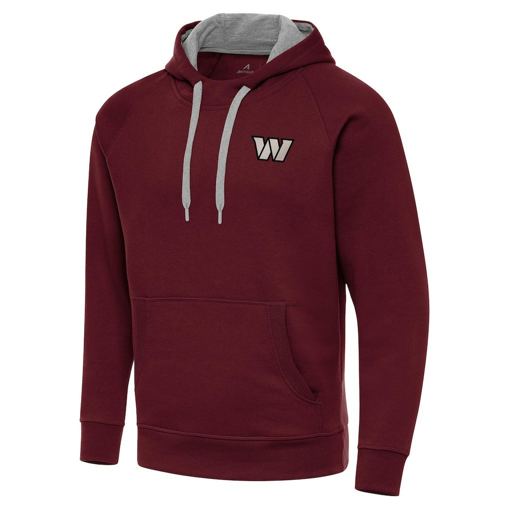 Washington Commanders Antigua Brushed Carbon Victory Pullover Hoodie - Burgundy cheap