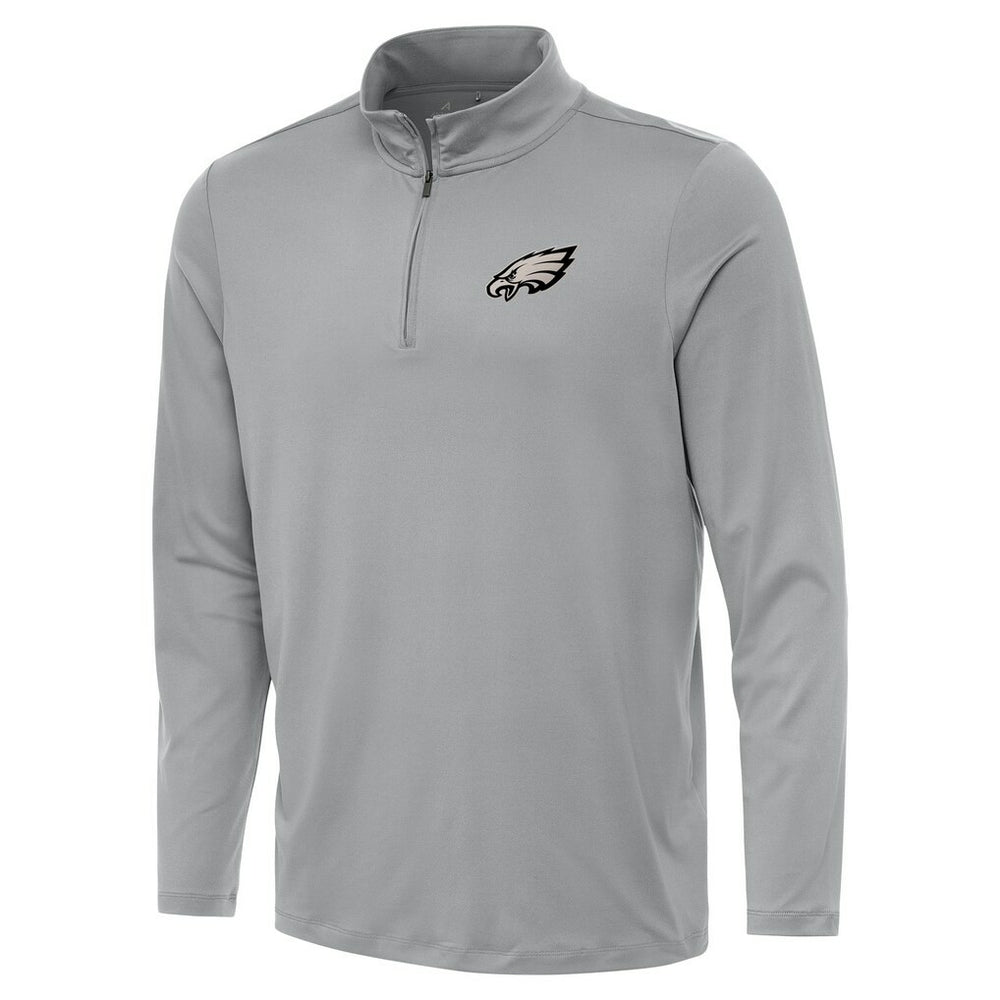 Philadelphia Eagles Antigua Reprocess Quarter-Zip Top - Gray on sale