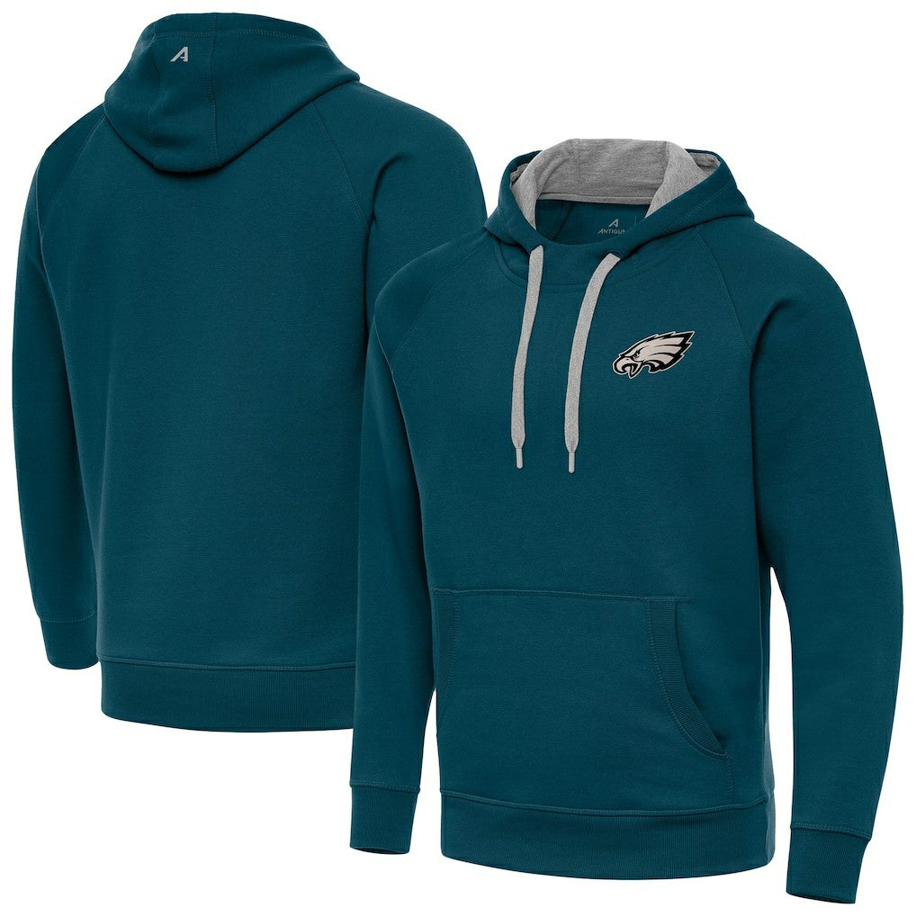 Philadelphia Eagles Antigua Victory Pullover Hoodie - Midnight Green online