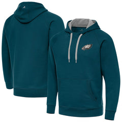 Philadelphia Eagles Antigua Victory Pullover Hoodie - Midnight Green online
