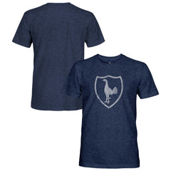 Tottenham Hotspur 1863FC Retro Monochrome Badge Vintage Tri-Blend T-Shirt - Navy outlet
