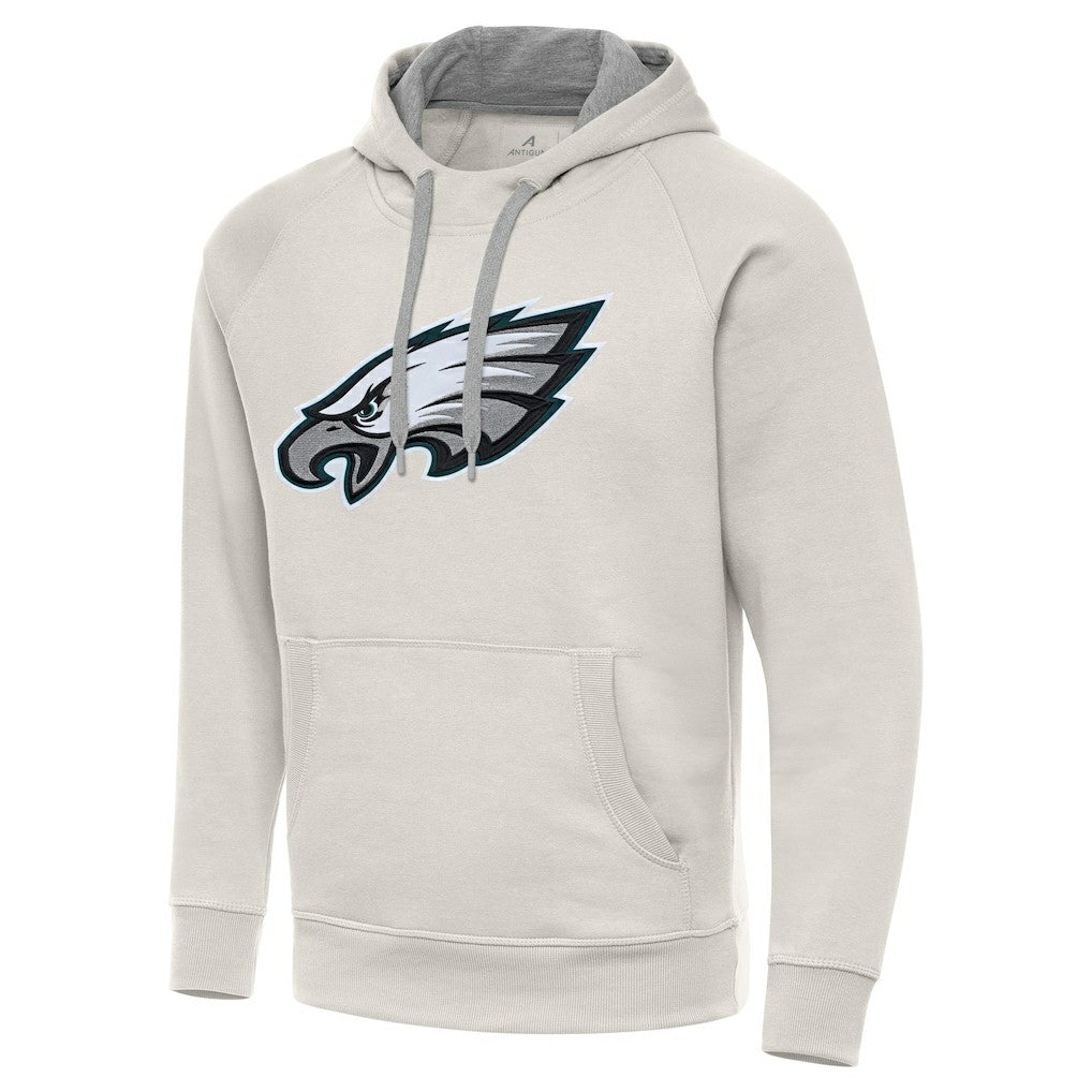 Philadelphia Eagles Antigua Victory Raglan Pullover Hoodie - Cream for sale